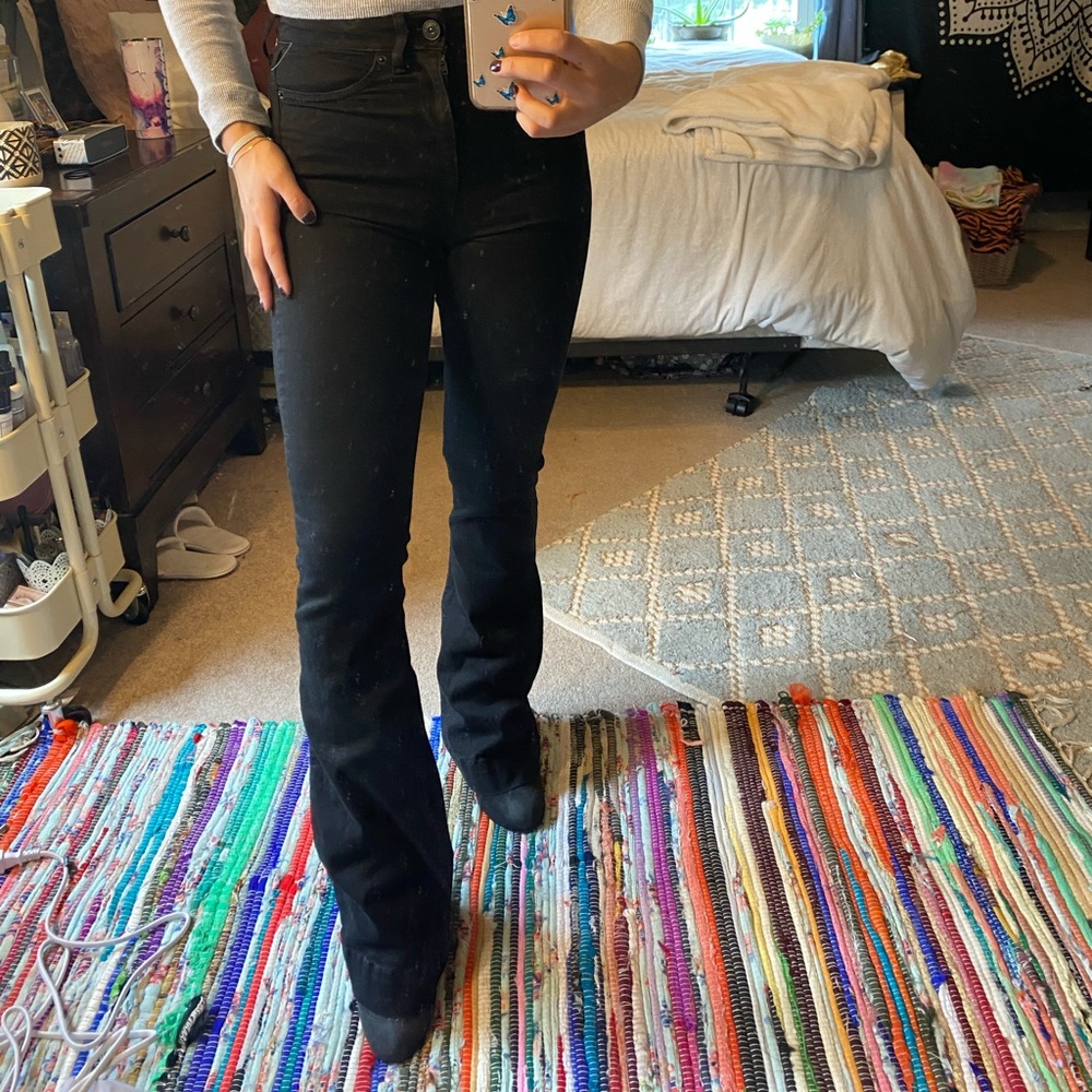 BRAND NEW BDG High Rise Slim Flare Black Jeans